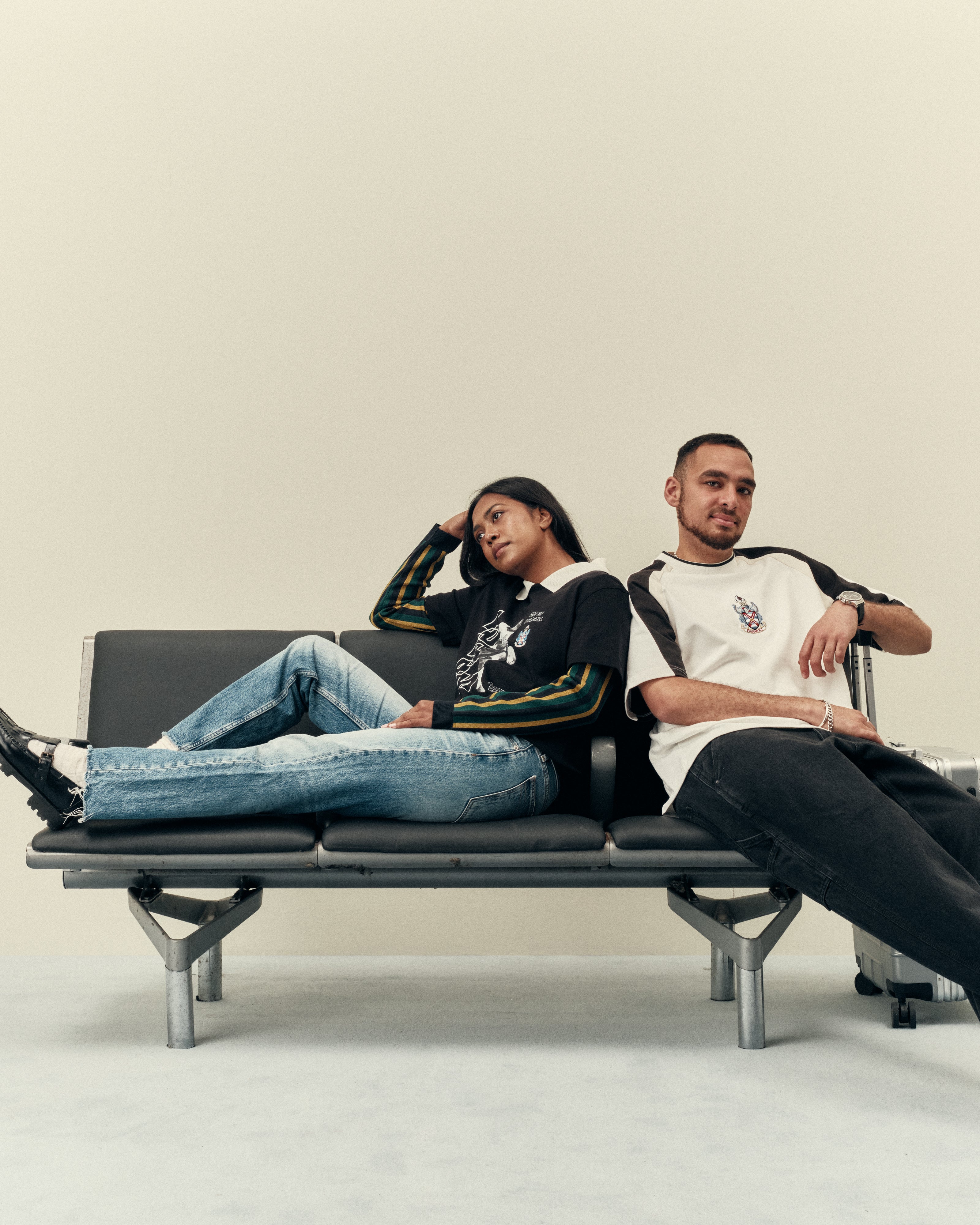 AOF x Fulham 90s Oversized Panelled T-shirt | Art of Football