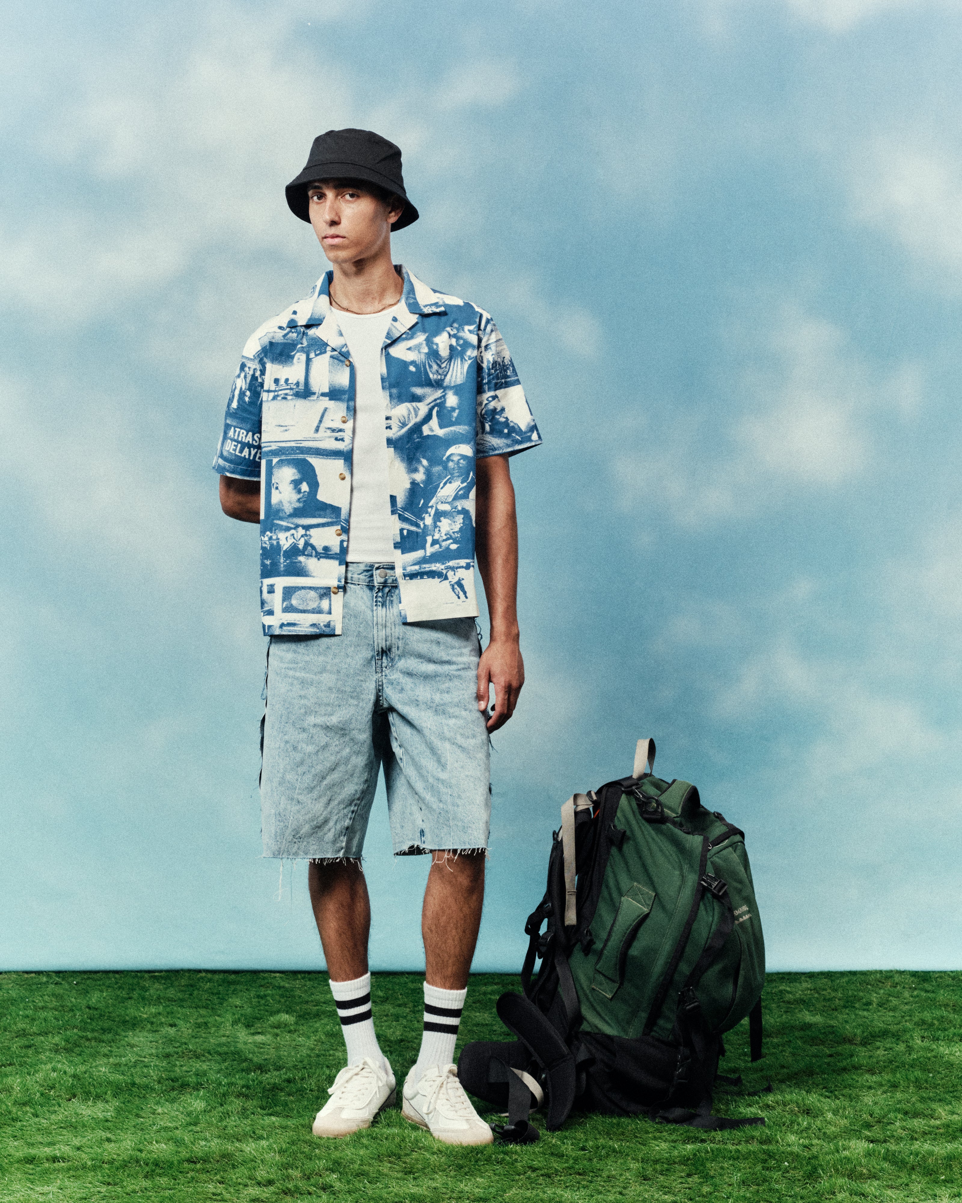 AOF | Airport Button Down Shirt | Graphic Print | Art of Football