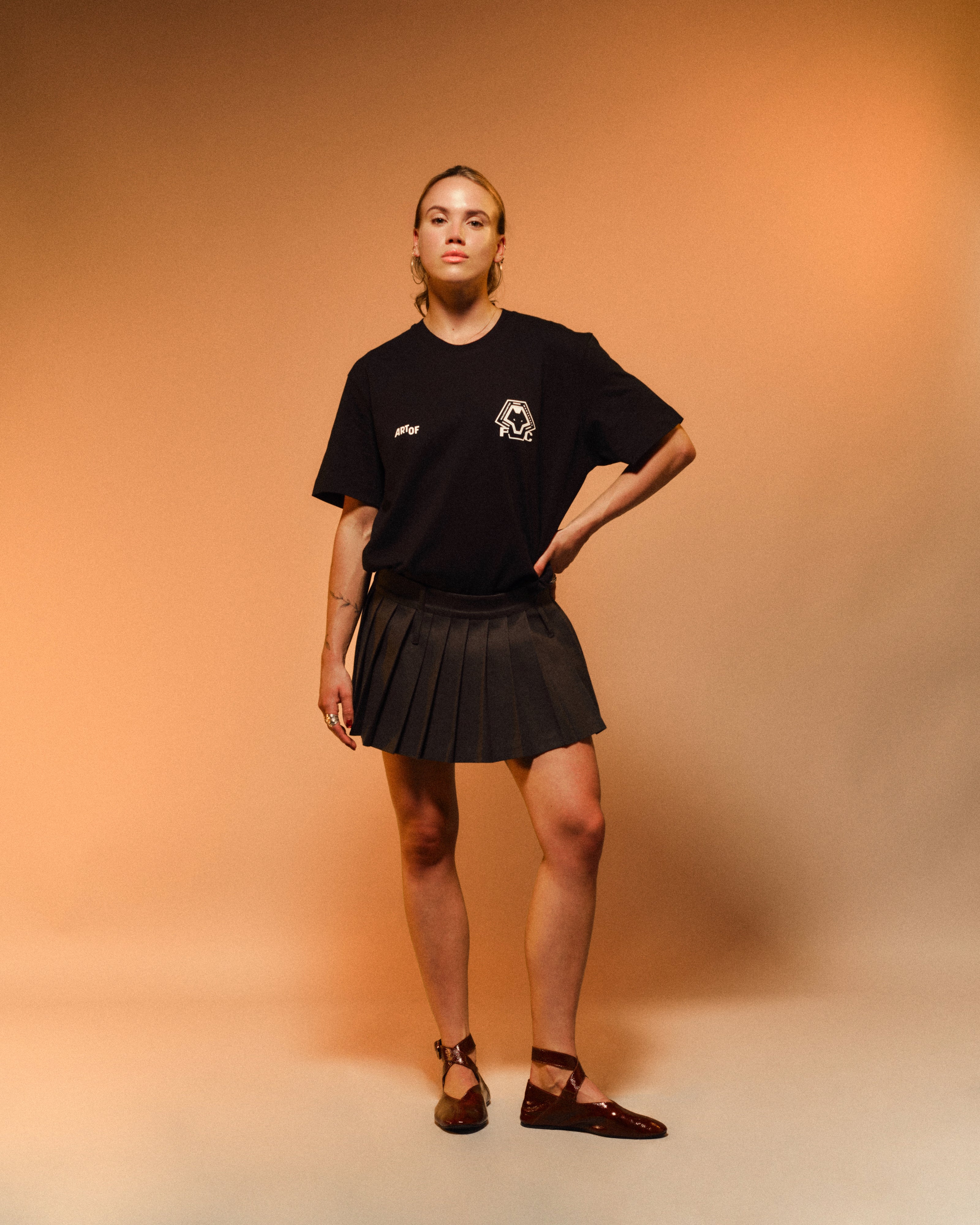 ART OF x Wolves Heritage Tee | Black Graphic Football T-shirt