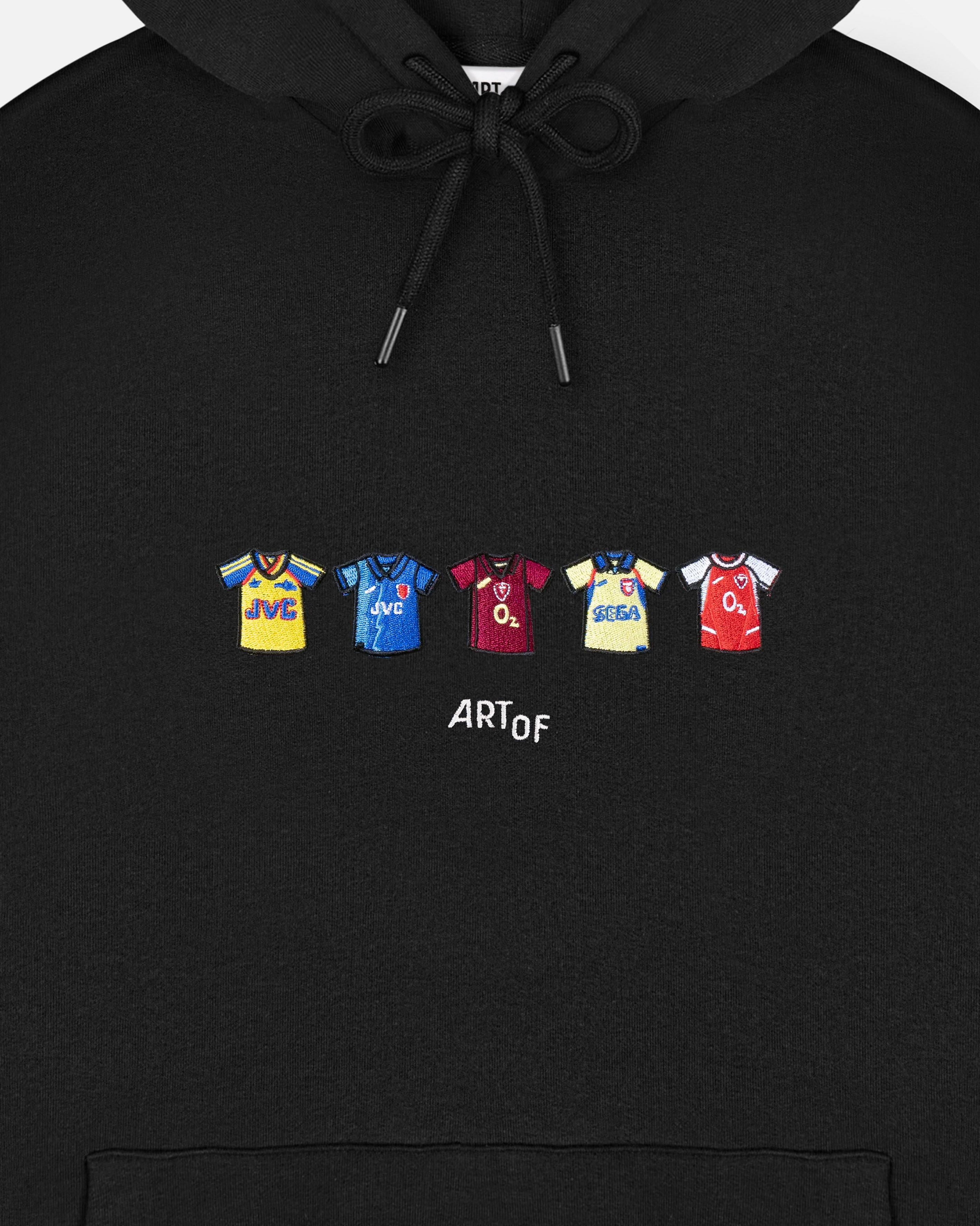 ART OF x AFC Embroidered Classics Black Hoodie | Football Sweat