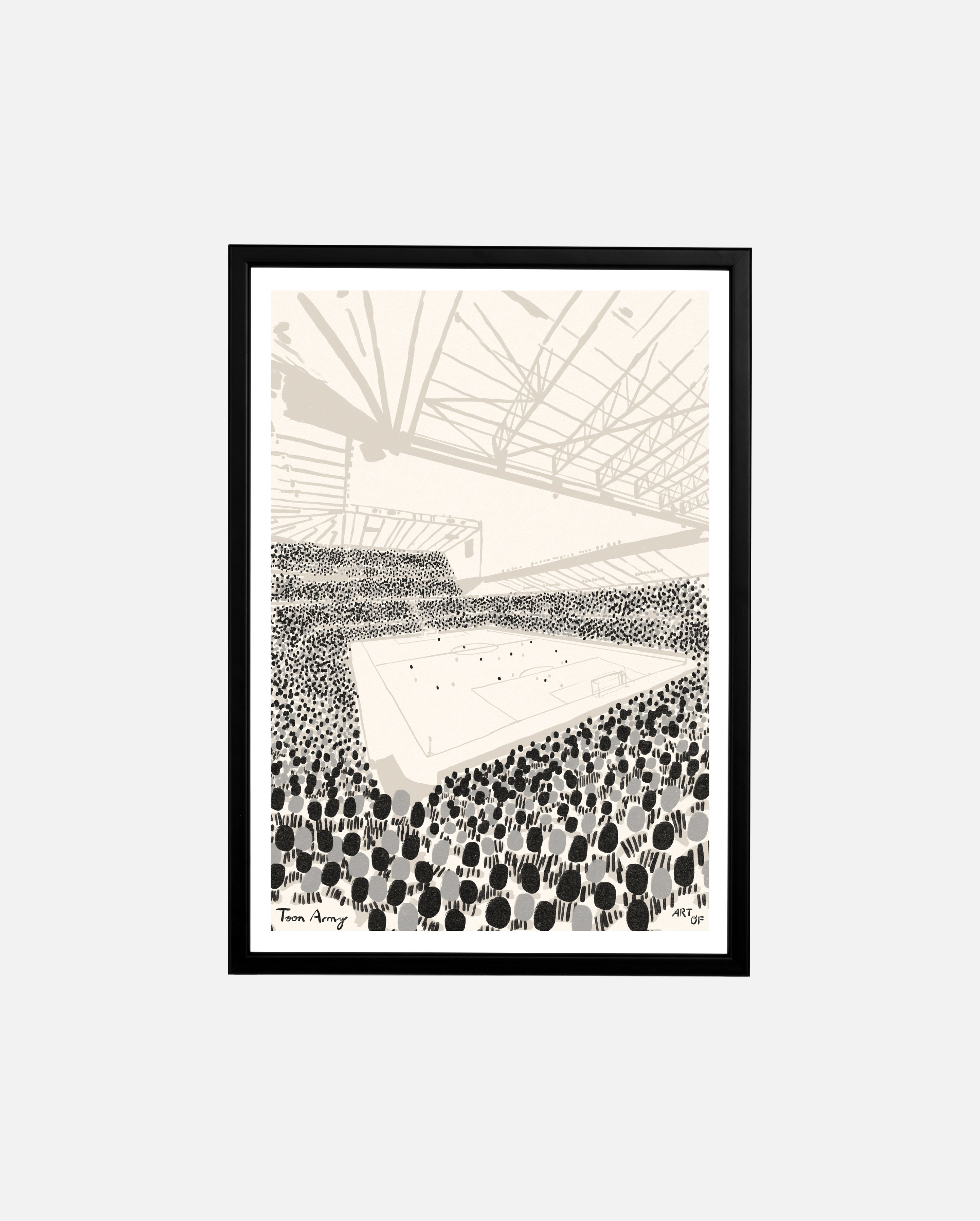ART OF Toon 12th Man Framed Print | Football Art