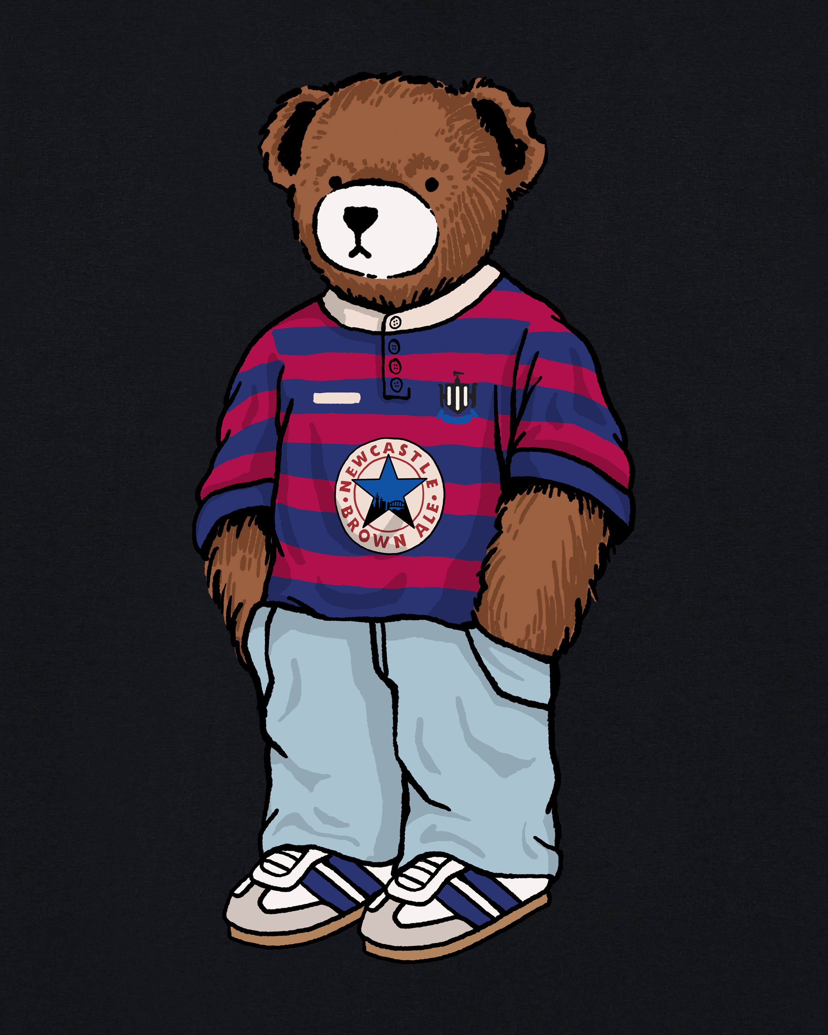 AOF x Toon Away Pickles Tee | Black & White T-shirt | Art of Football