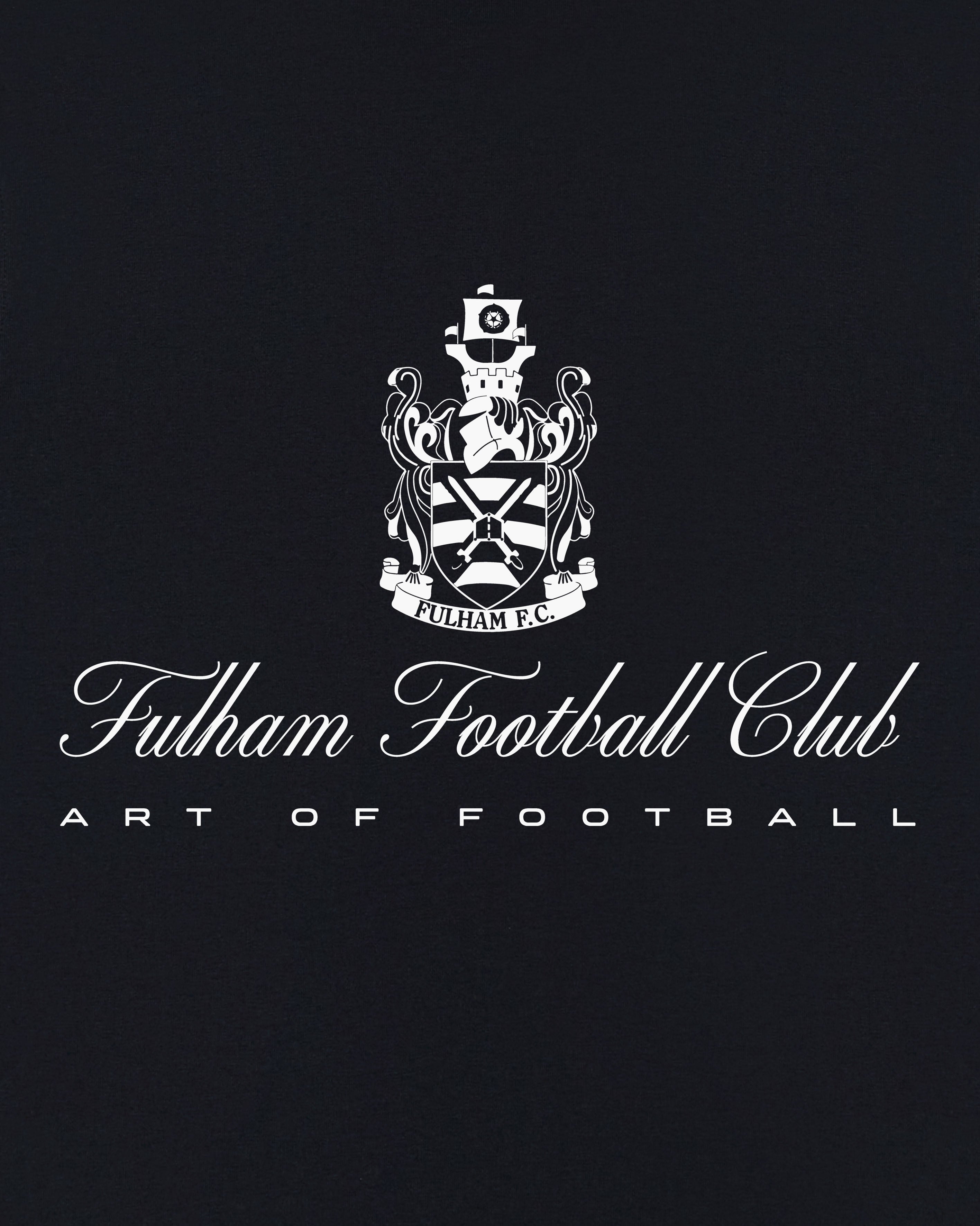 ART OF x Fulham Heritage Tee | Black Graphic Football T-shirt