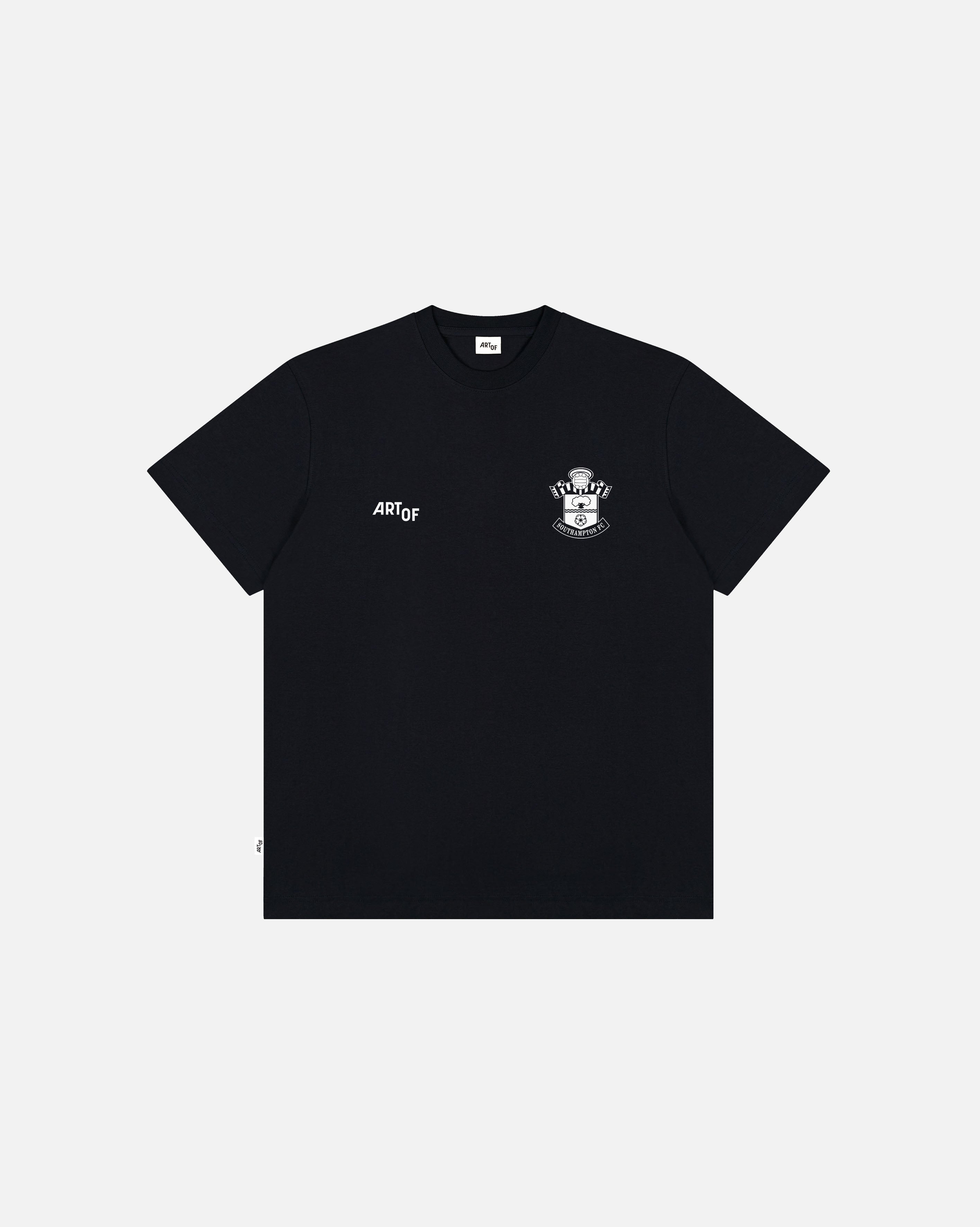 ART OF x Southampton Heritage Tee | Black Graphic Football T-shirt