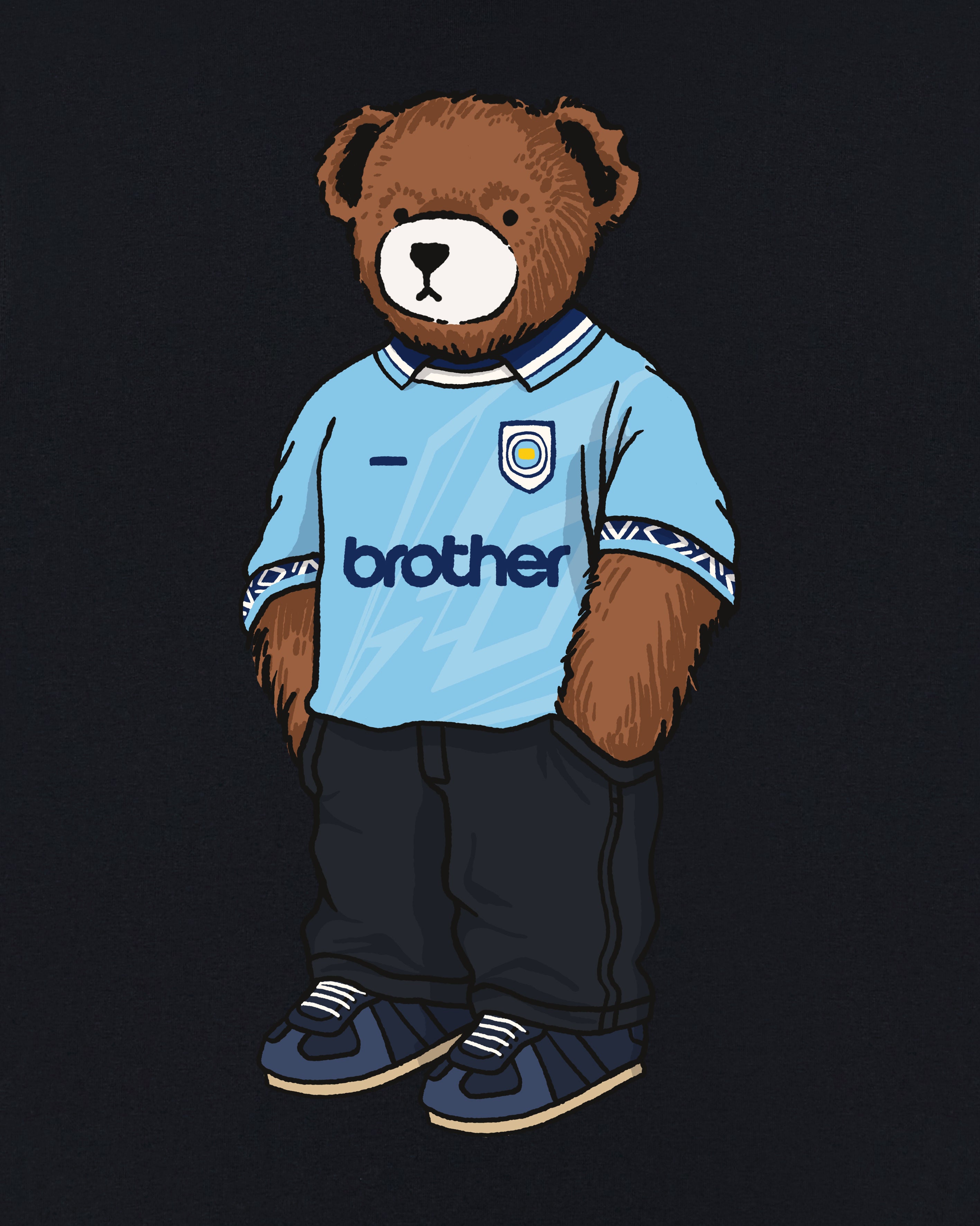 AOF x MCFC Home Pickles Tee | Black Graphic T-shirt | Art of Football