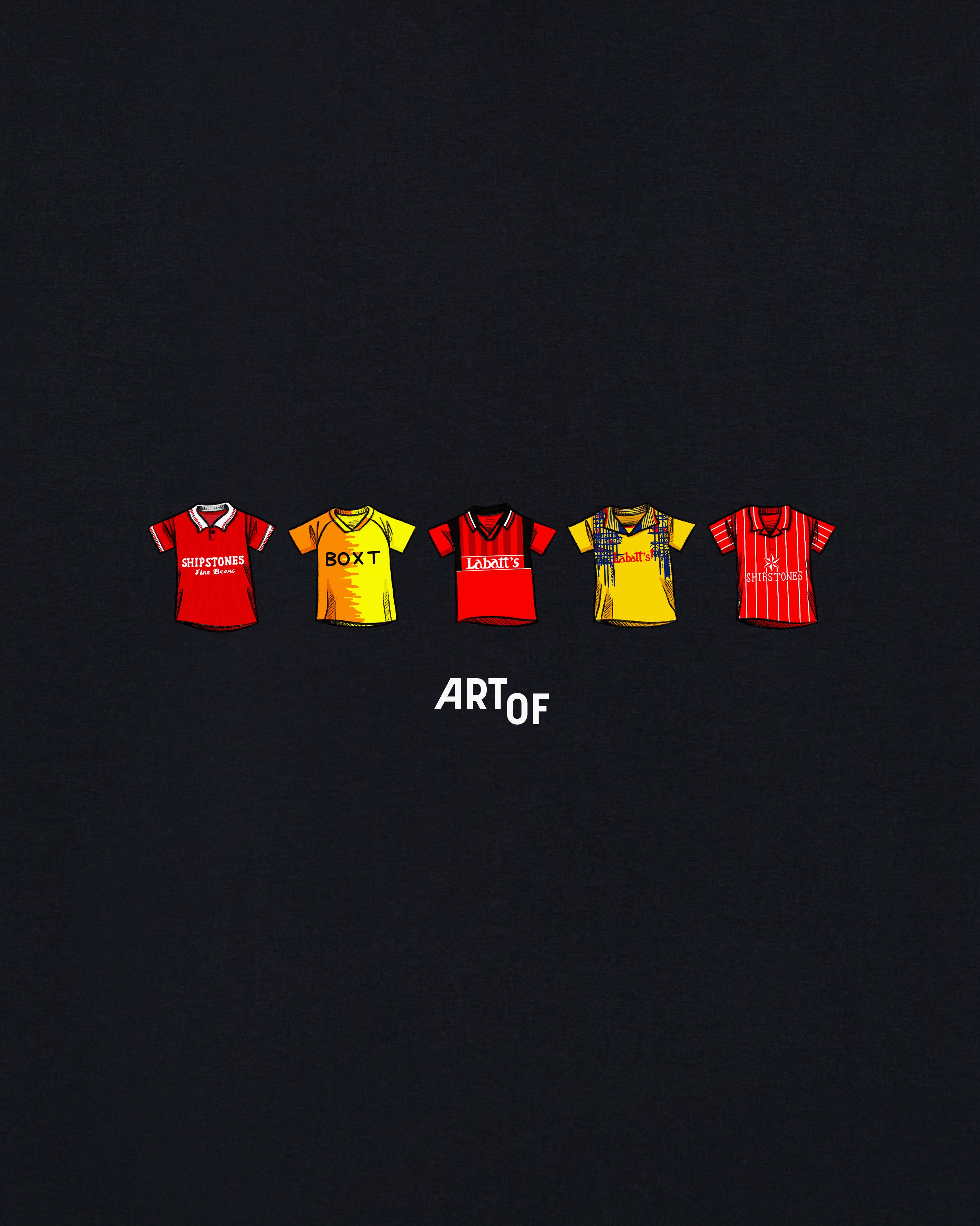 ART OF x Forest Classics Tee | NFFC Black Graphic Football T-shirt