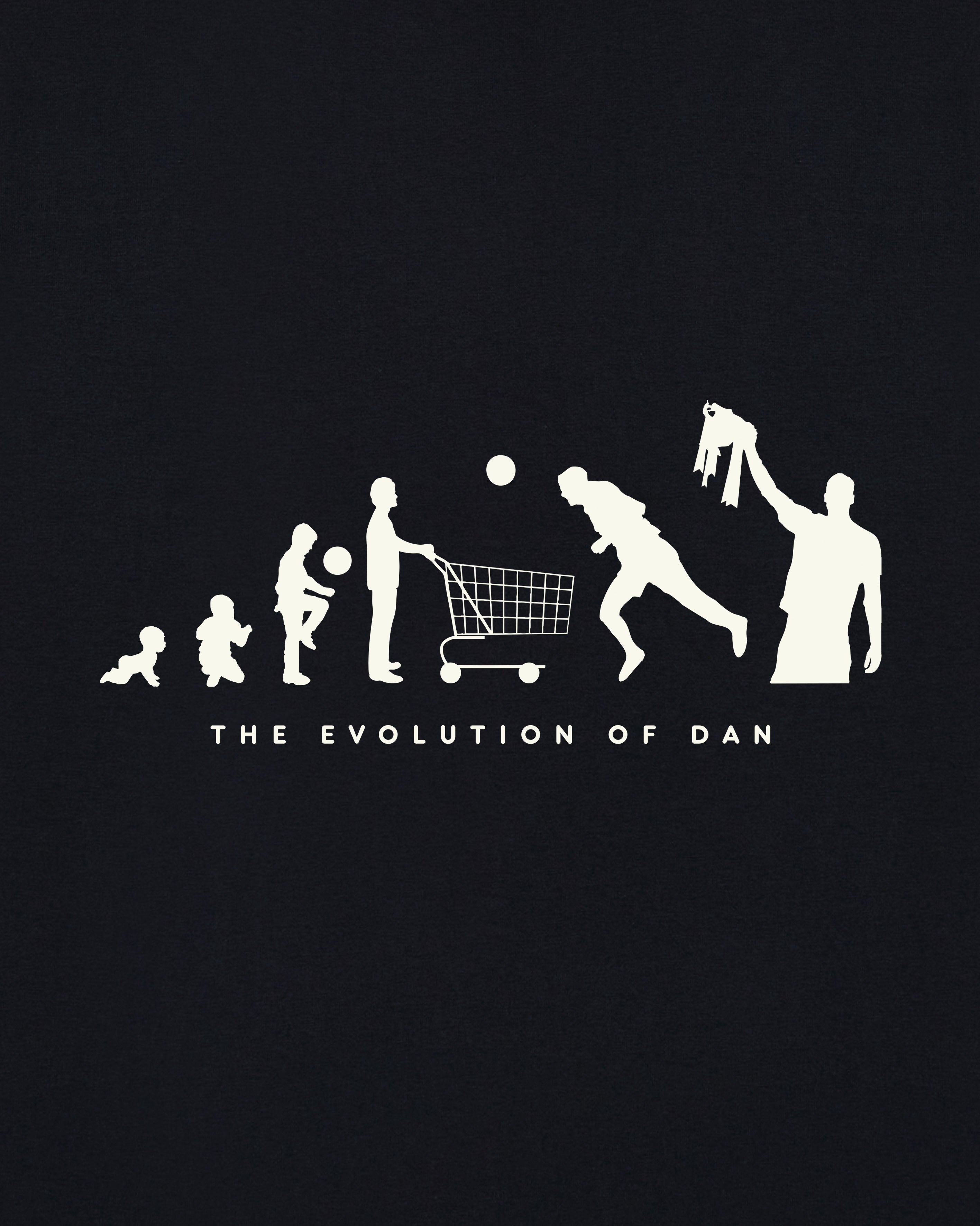 AOF Evolution of Dan Tee | Black Graphic T-shirt | Art of Football