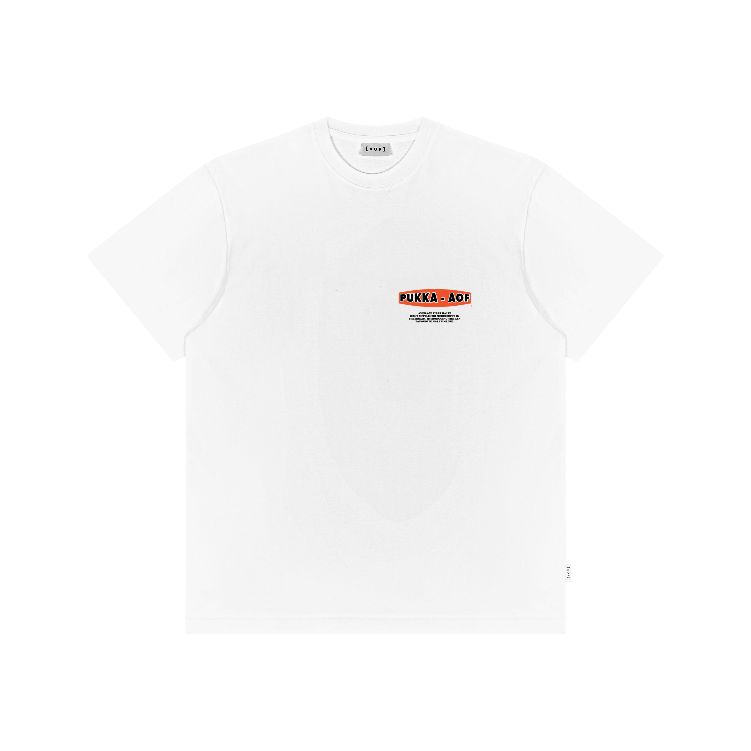 White Printed Premium T-Shirt Front