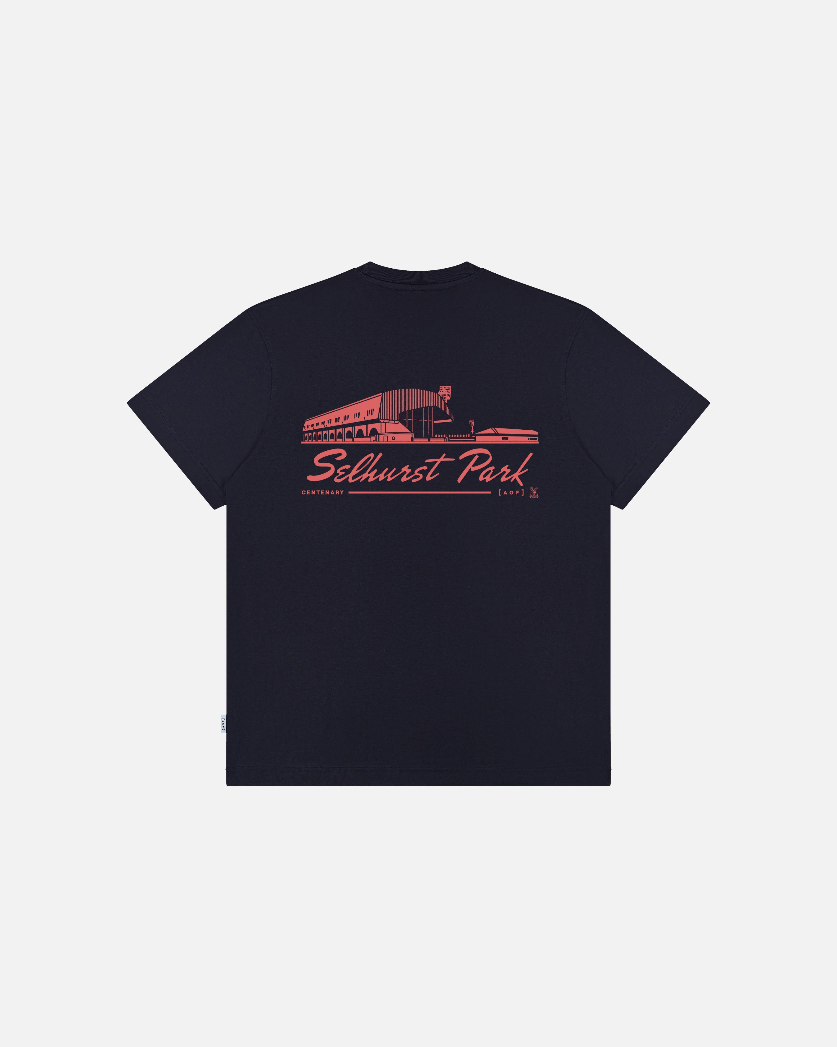 AOF x Crystal Palace Stadium Tee | Navy T-shirt | Art of Football