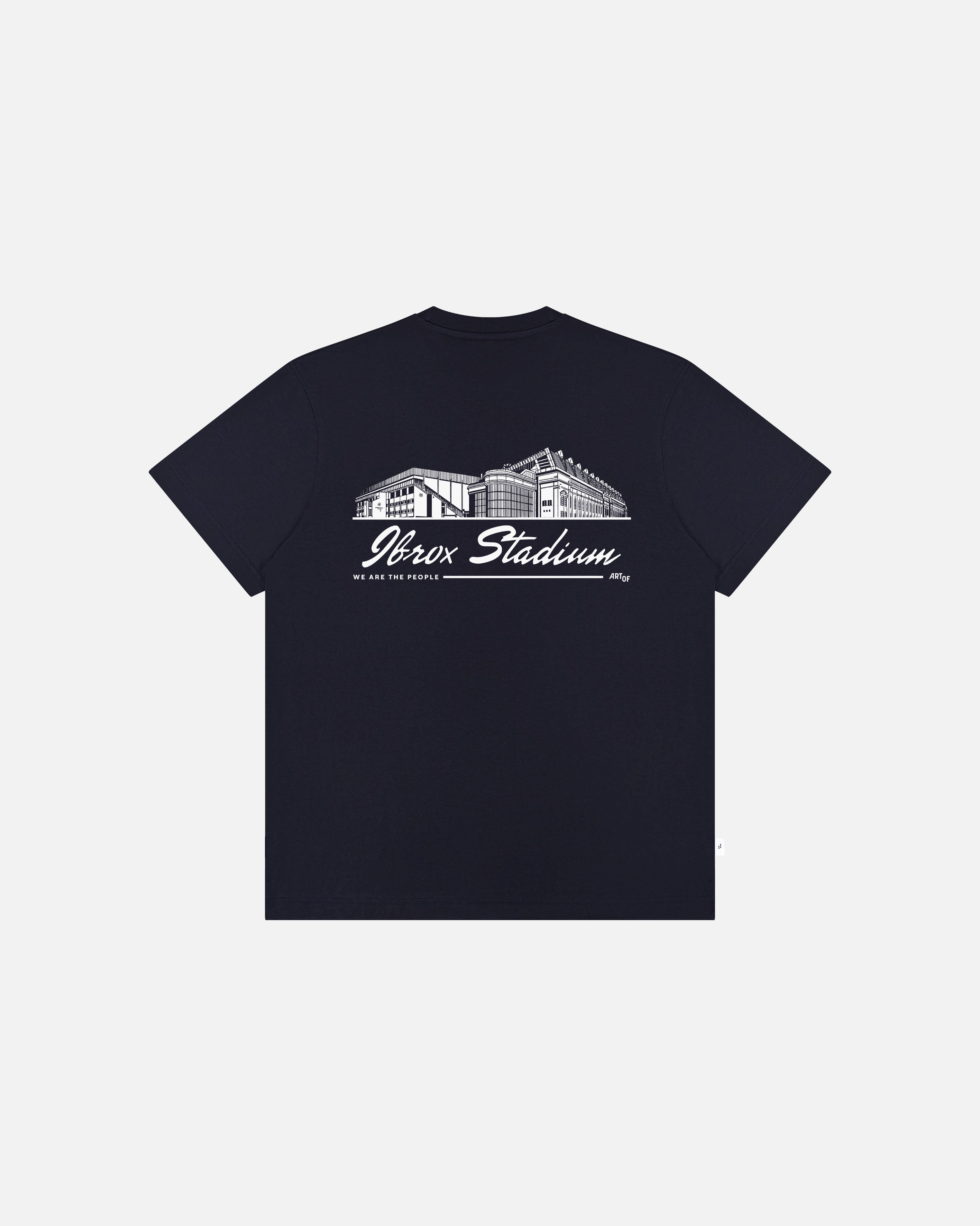 ART OF Ibrox Stadium Tee | Navy Graphic Football T-shirt