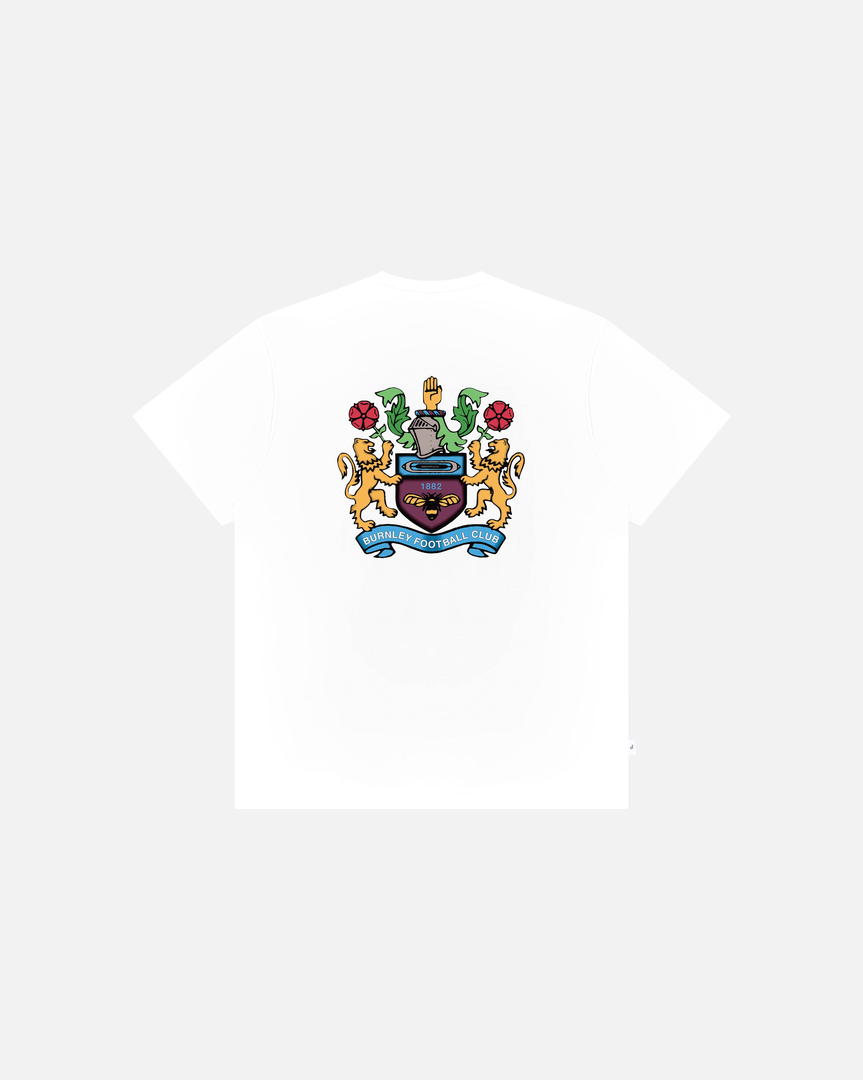 ART OF x Burnley 90's Crest Tee | White Graphic Football T-shirt