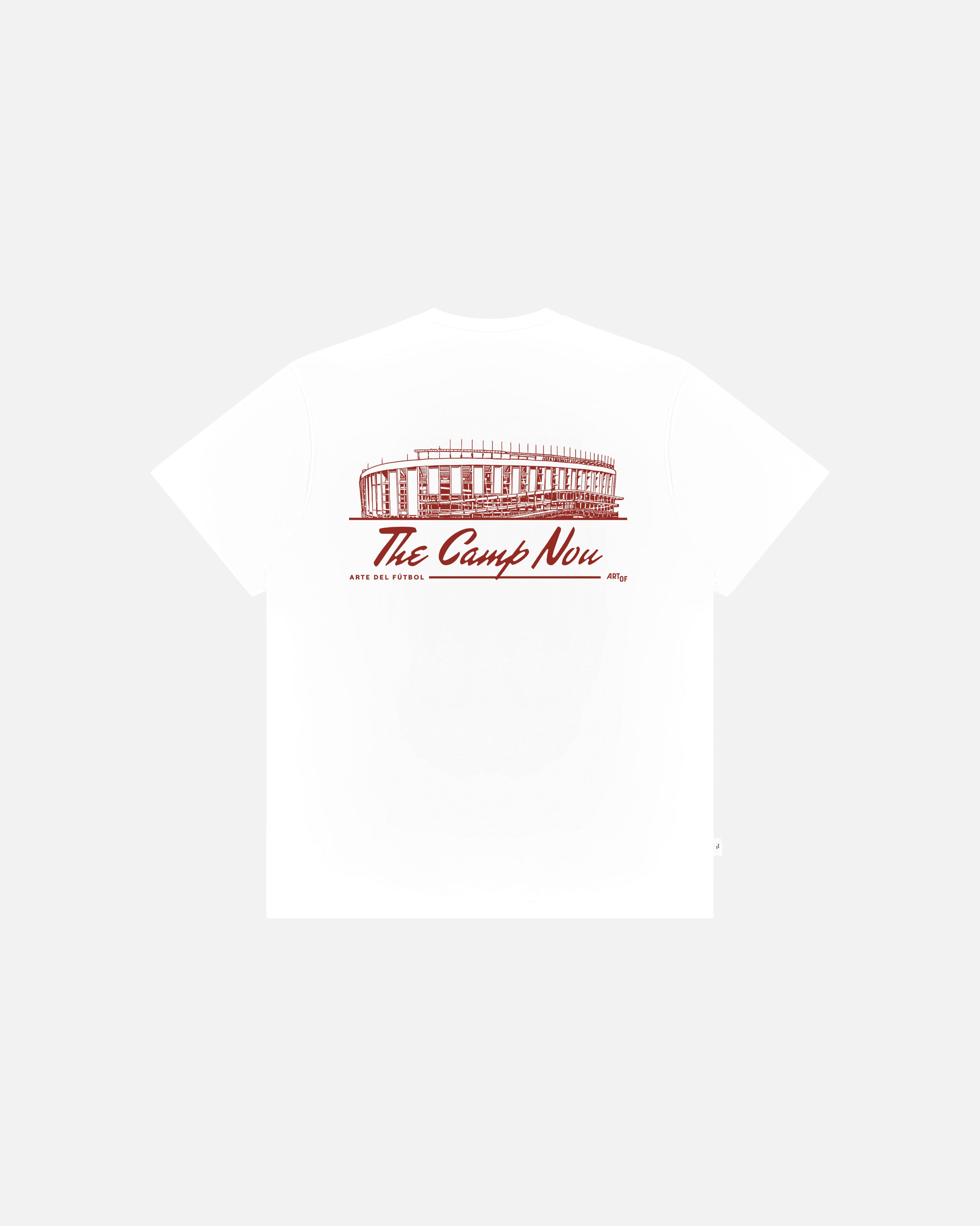 ART OF Camp Nou Tee | White Graphic Football T-shirt