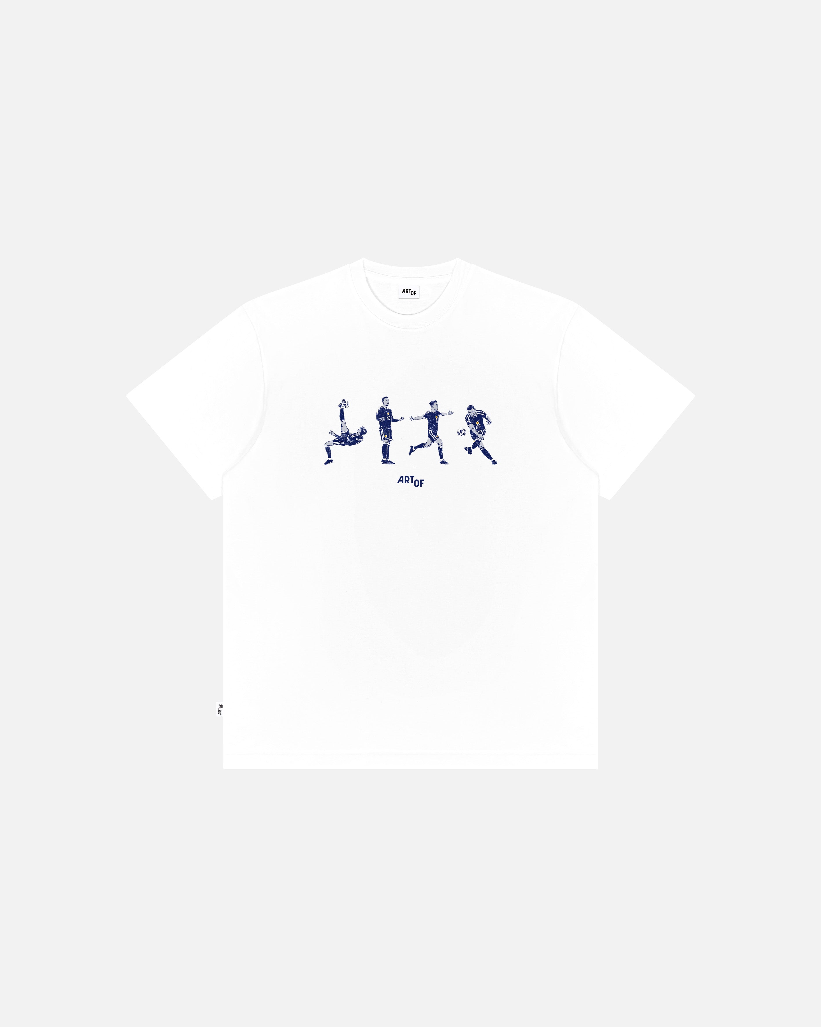 ART OF Football Scotland We'll Be Coming Tee | AOF White T-shirt