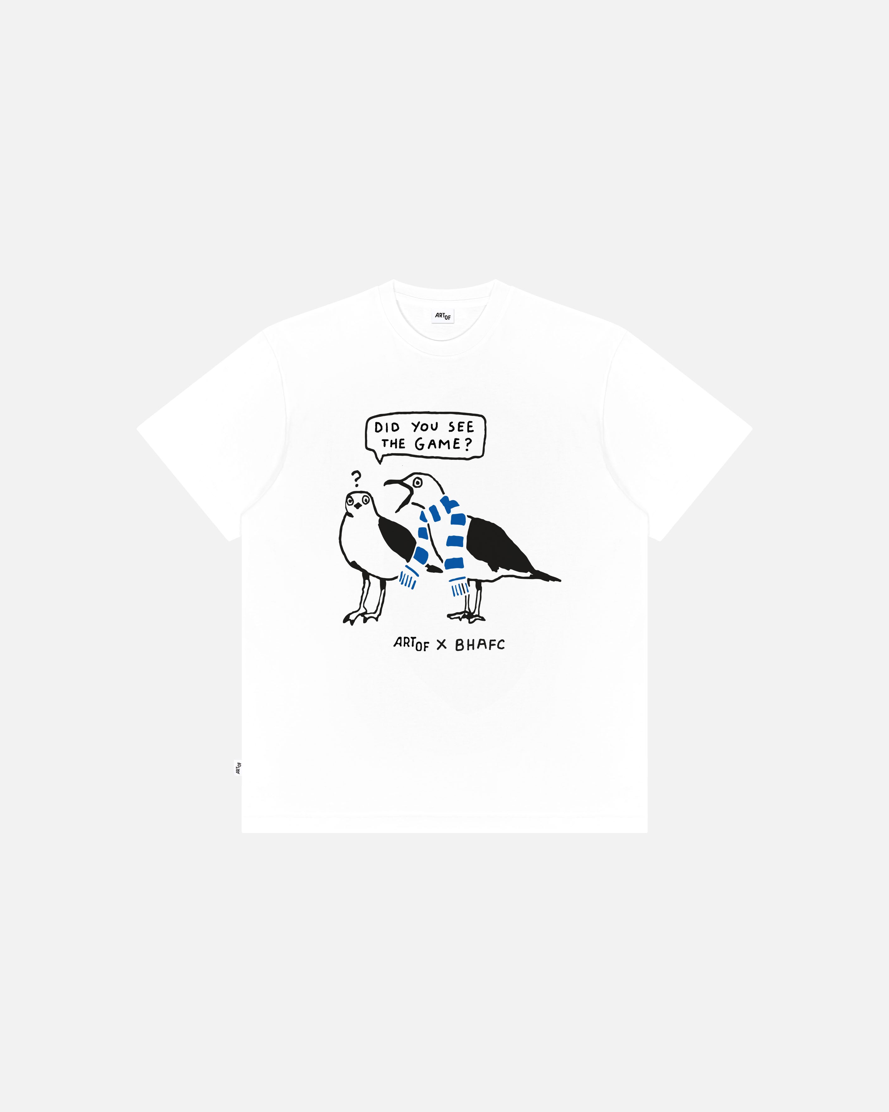ART OF x Brighton Did You See The Game Tee | White Football T-shirt