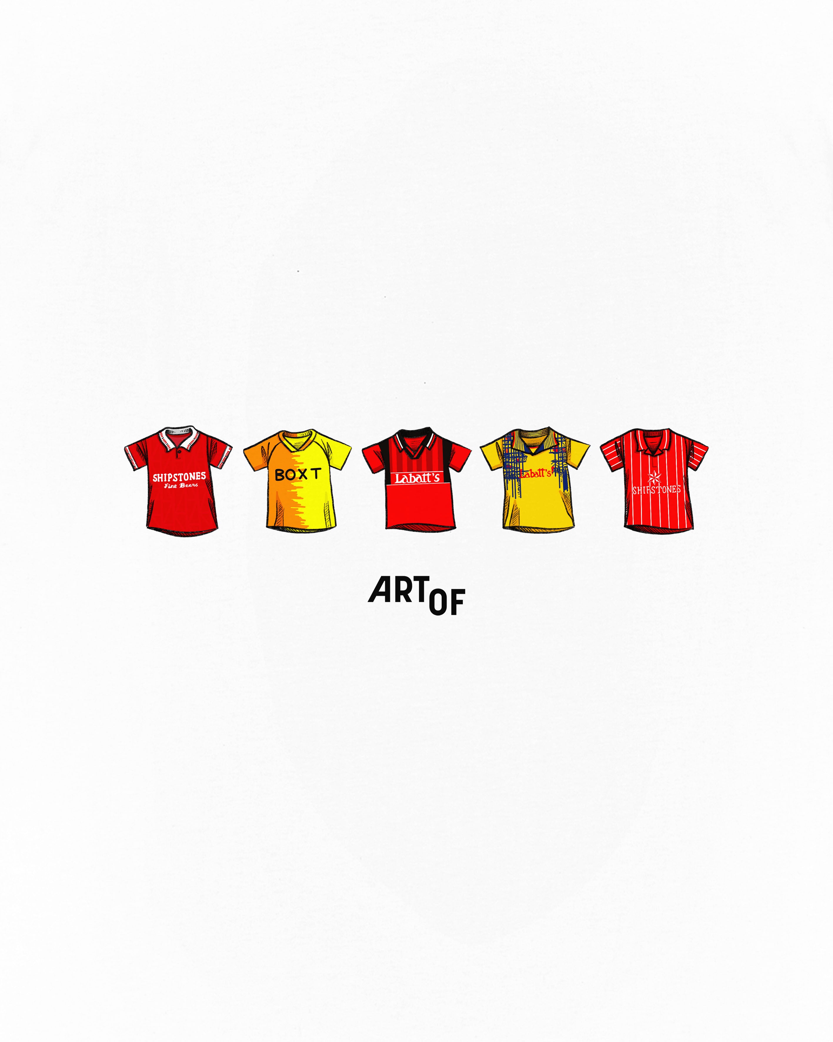 ART OF x Forest Classics Tee | NFFC White Graphic Football T-shirt