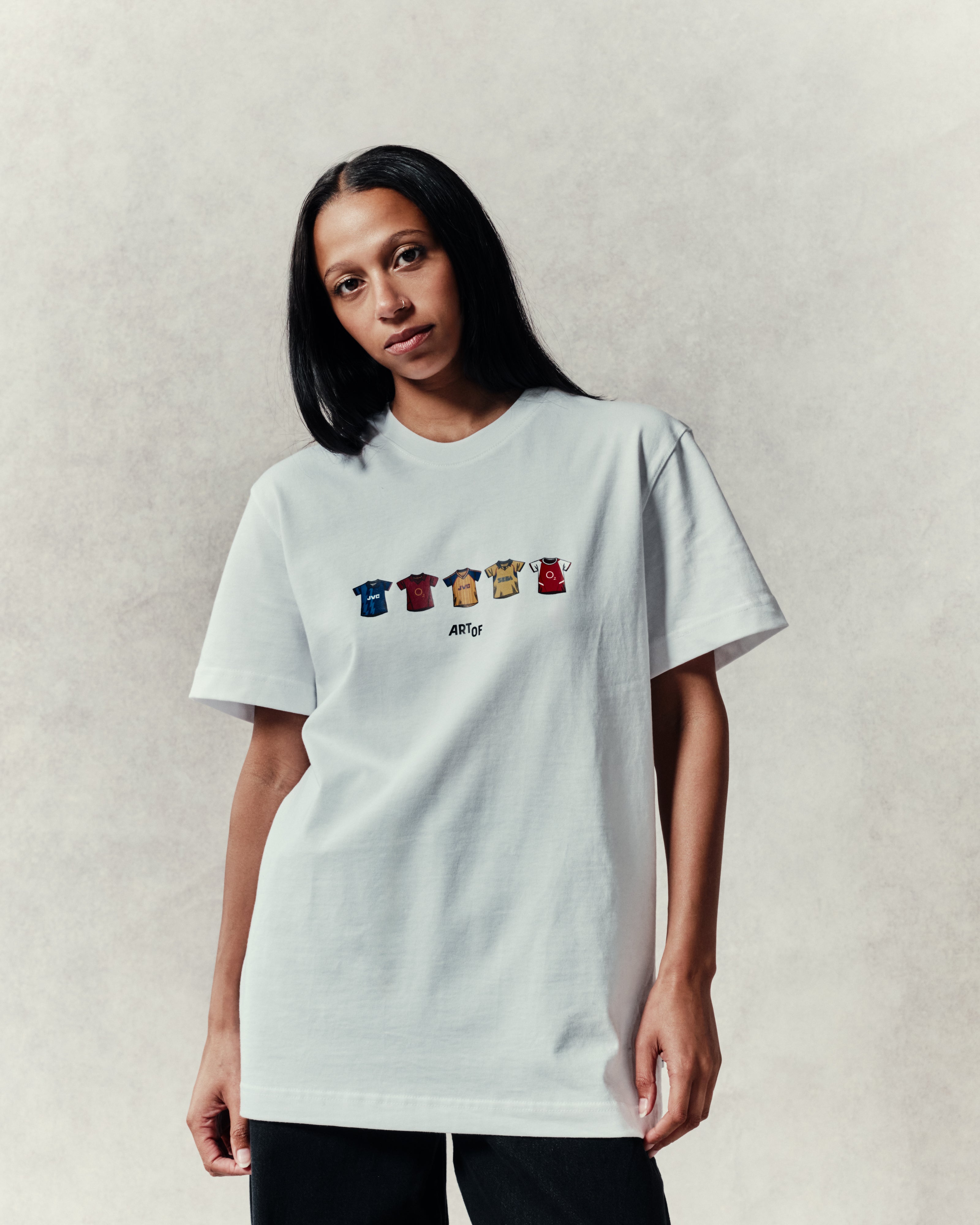 ART OF AFC Printed Classics Tee | White Graphic Football T-shirt