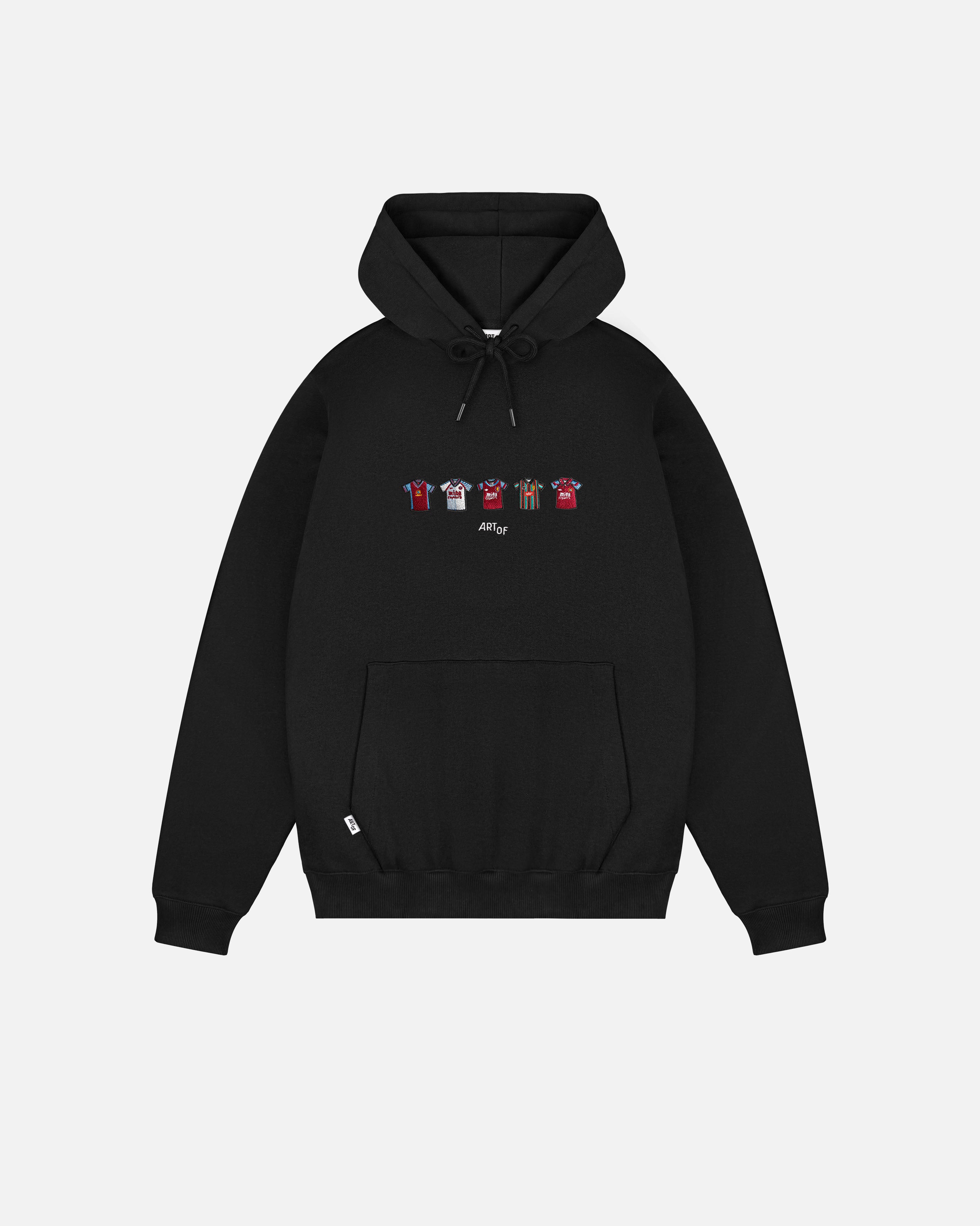 ART OF x AVFC Embroidered Classics Black Hoodie | Shop Football