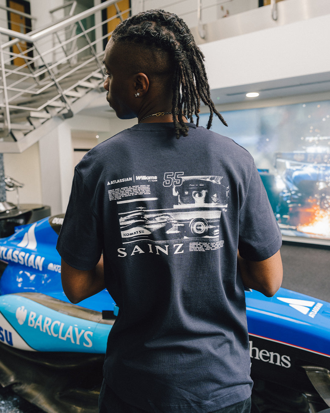 ART OF Atlassian Williams | Sainz Vintage Drivers Tee | Racing T-shirt