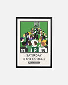 ART OF Hibs Saturday Is For Football Framed Print | Football Art