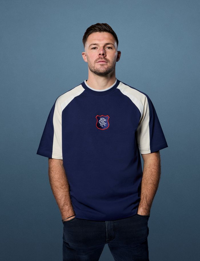 ART OF Football x Rangers 90s Oversized Panelled Tee | AOF T-shirt