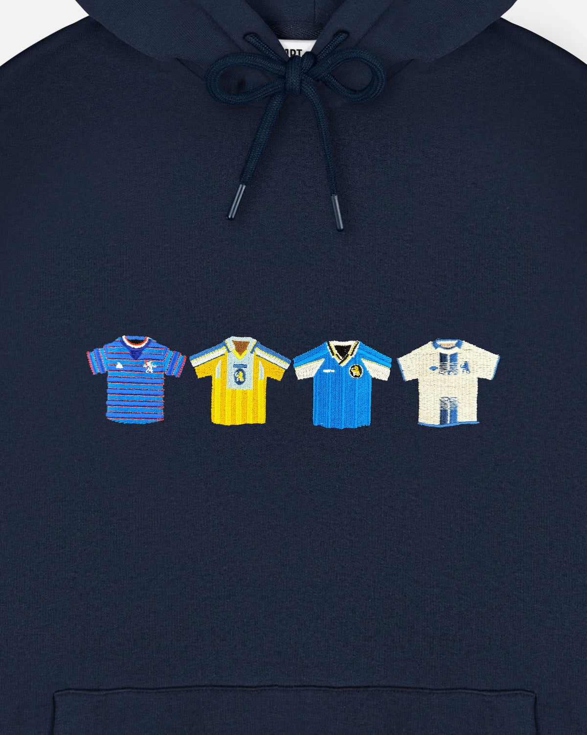 ART OF Chelsea Classics Hoodie | CFC Navy Embroidered Football Sweat