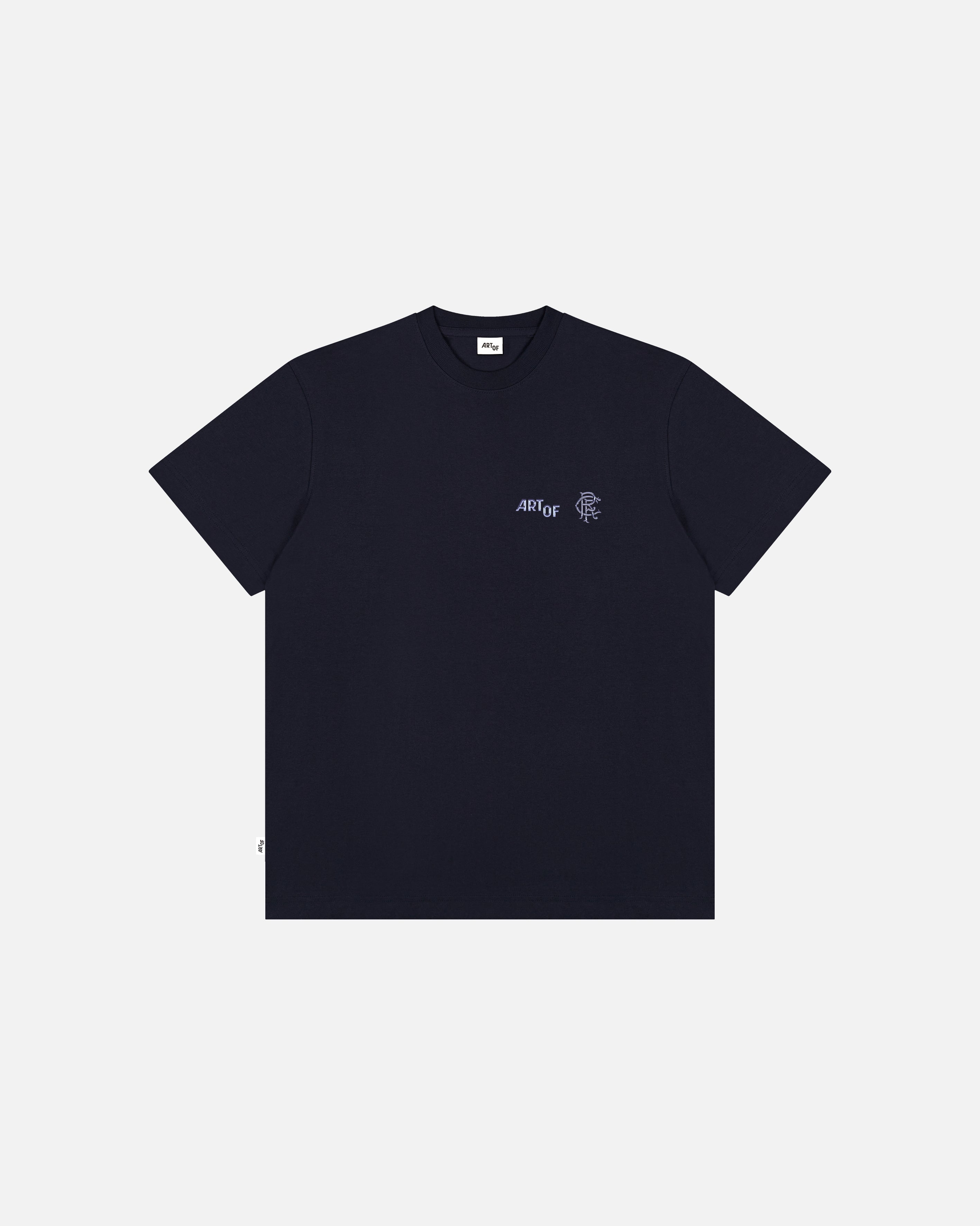 ART OF x Rangers 00s Graphic Tee | RFC Navy Printed Football T-shirt