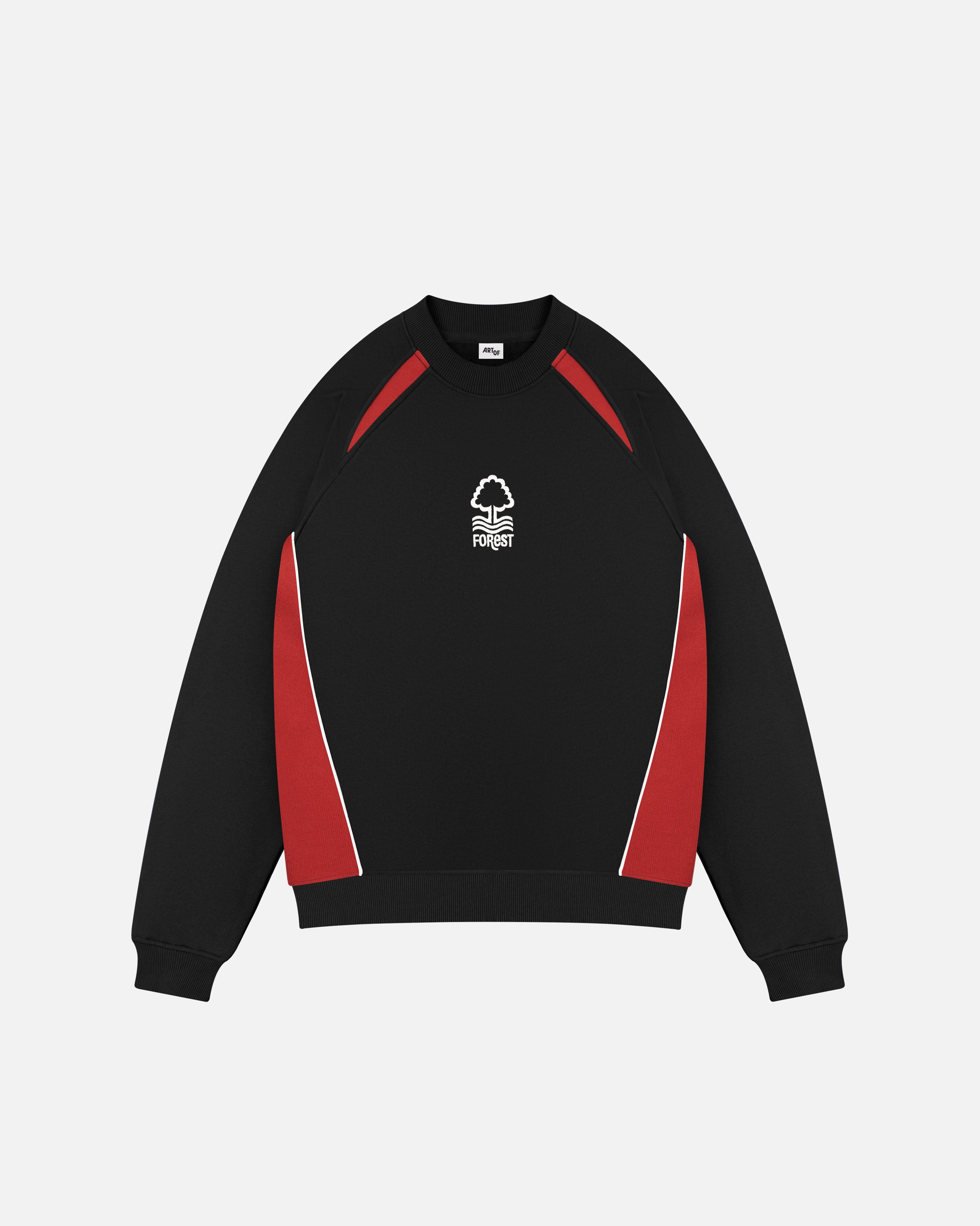 ART OF Football x Nottingham Forest Black Panelled Sweat | AOF x NFFC