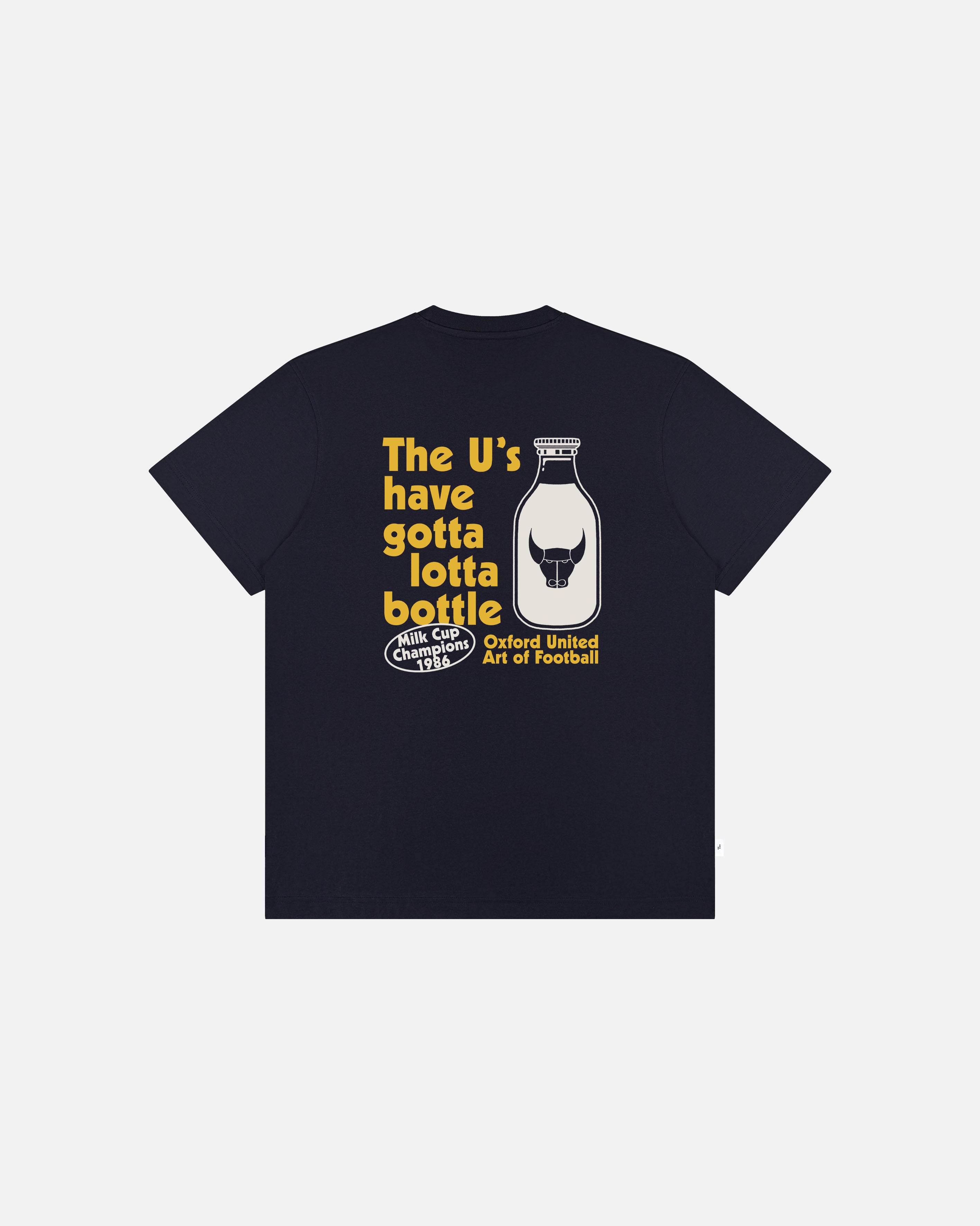 ART OF x Oxford Gotta Lotta Bottle Tee | Navy Graphic Football T-shirt