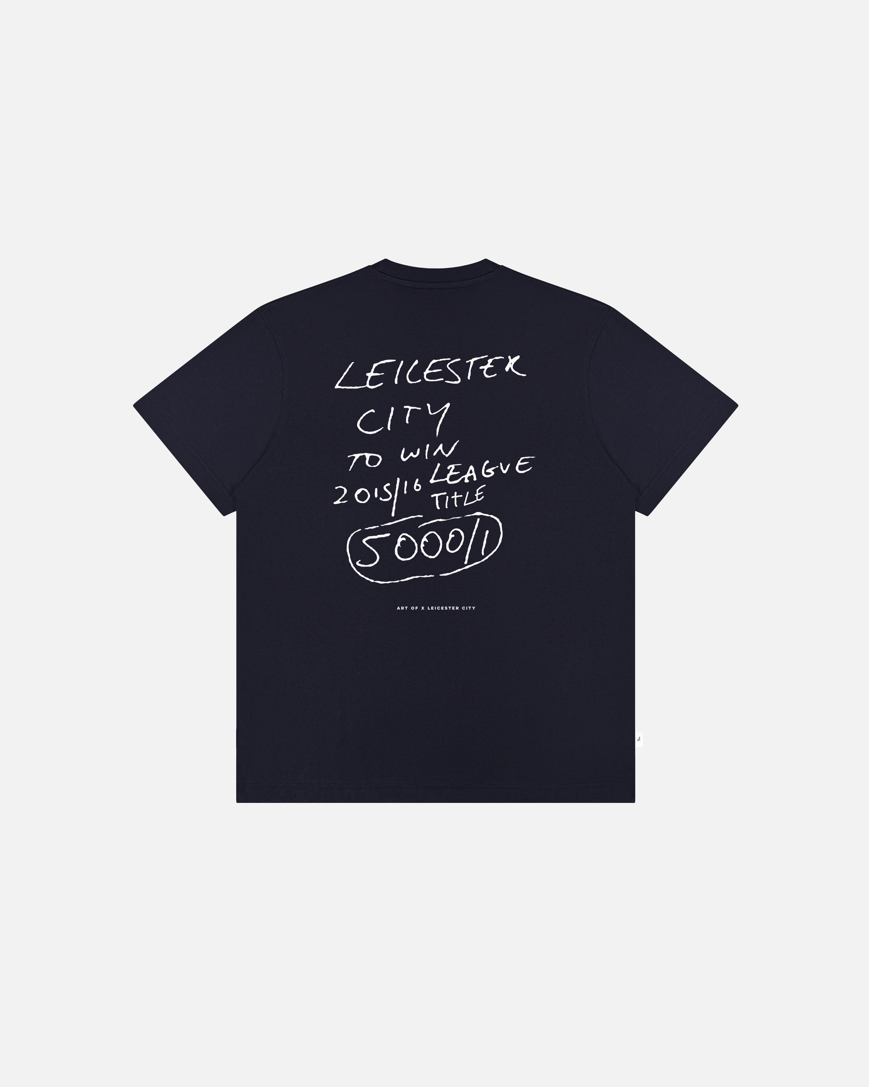 ART OF x Leicester 5000:1 Tee | LCFC Navy Graphic Football T-shirt
