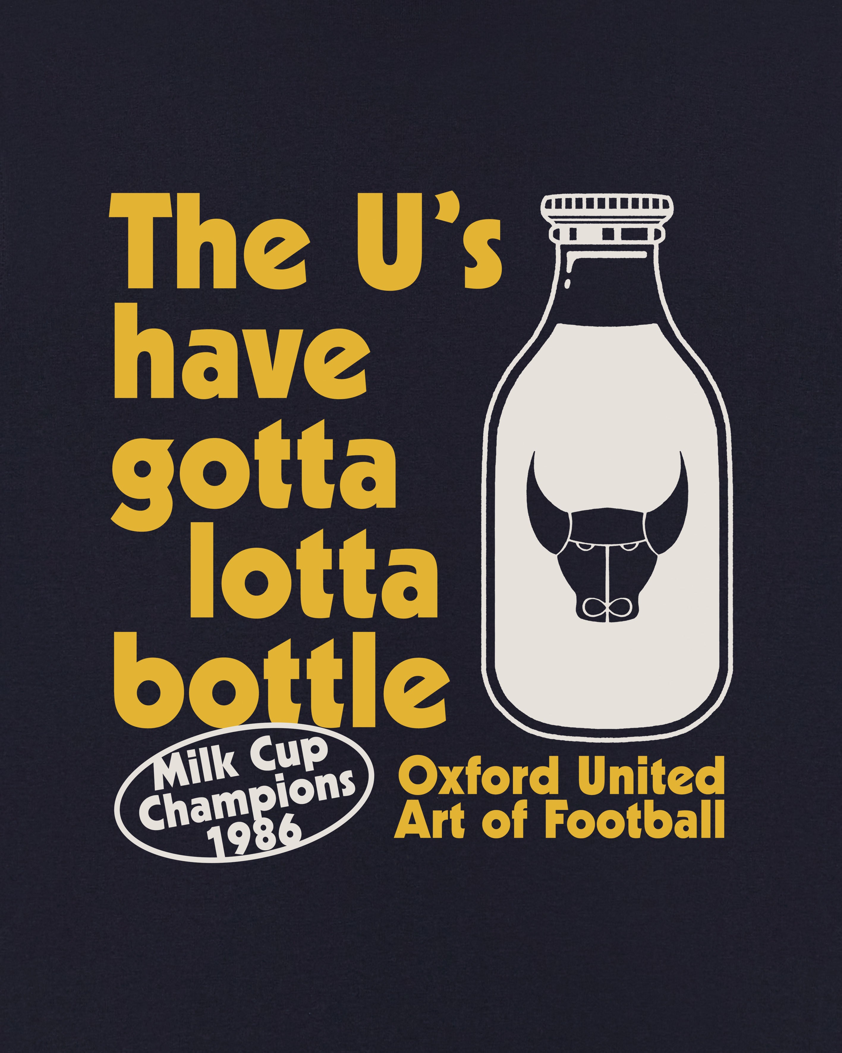 ART OF x Oxford Gotta Lotta Bottle Tee | Navy Graphic Football T-shirt
