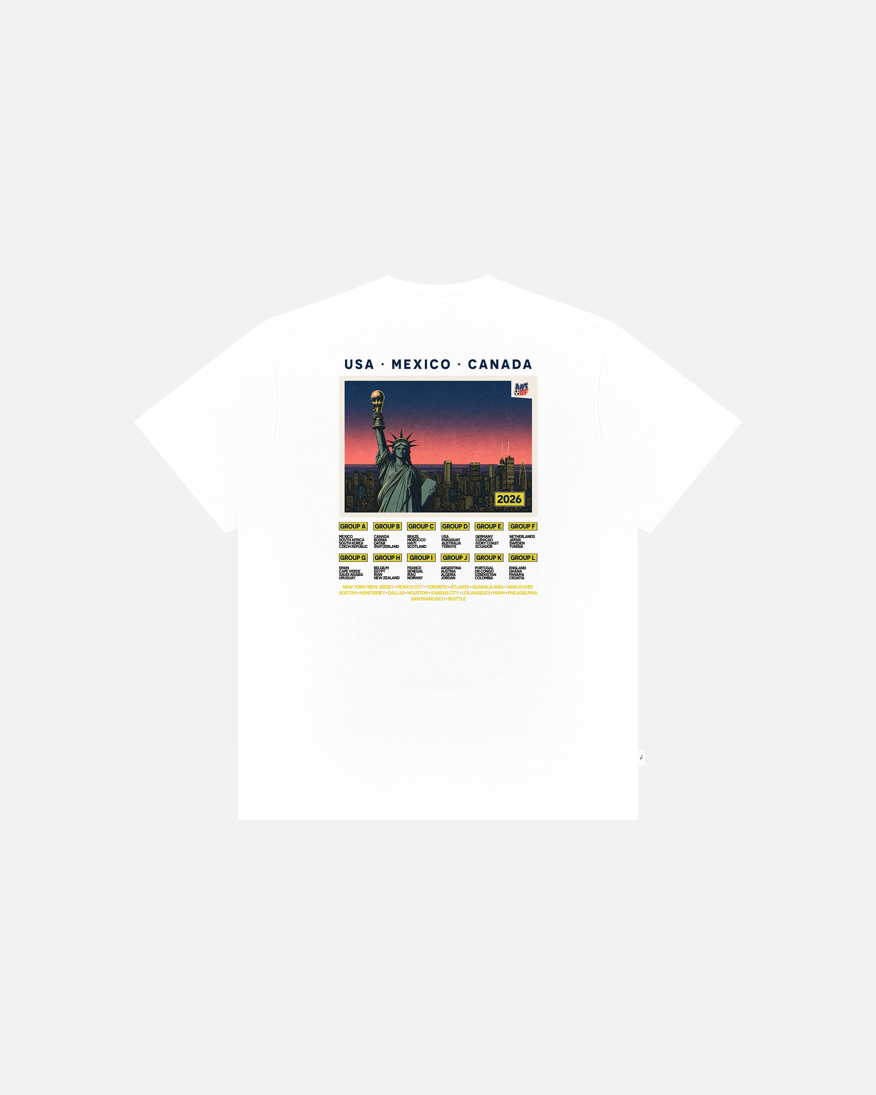 ART OF WC26 Tee | White Graphic Football T-shirt