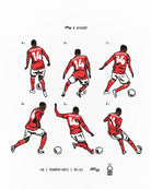 ART OF x Forest Trademark CHO Tee Red | White Football T-shirt