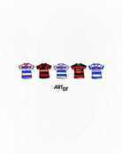 ART OF x QPR Printed Classics Tee | White Graphic Football T-shirt