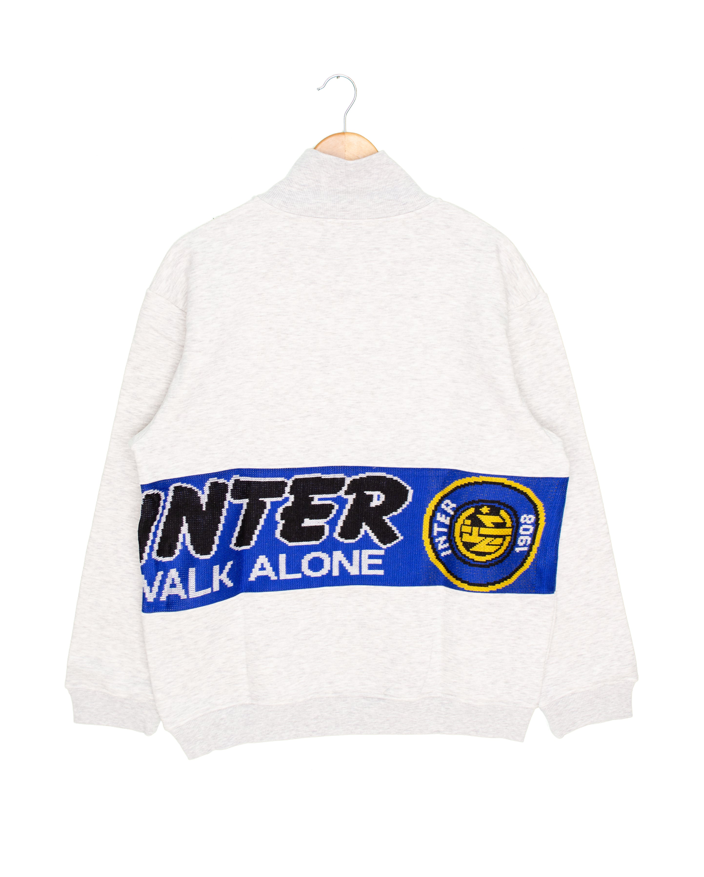 Inter Milan Reworked Quarter-Zip Sweatshirt - L - #577
